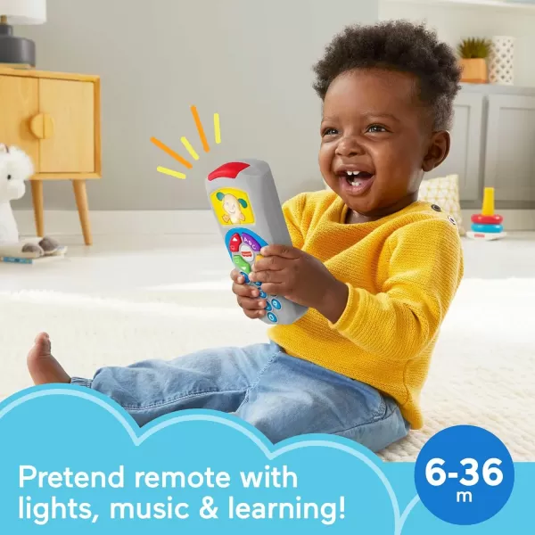 FisherPrice Baby Learning Toy Laugh ampamp Learn Puppys Remote Pretend TV Control with Music ampamp Lights for Developmental Play Infants Ages 6 MonthsPuppys Remote  New for 2024