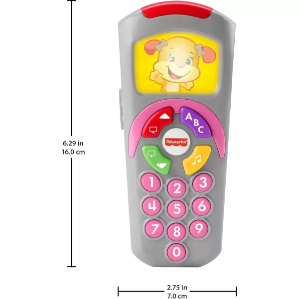FisherPrice Baby Learning Toy Laugh ampamp Learn Puppys Remote Pretend TV Control with Music ampamp Lights for Developmental Play Infants Ages 6 MonthsSis Remote  Classic Version