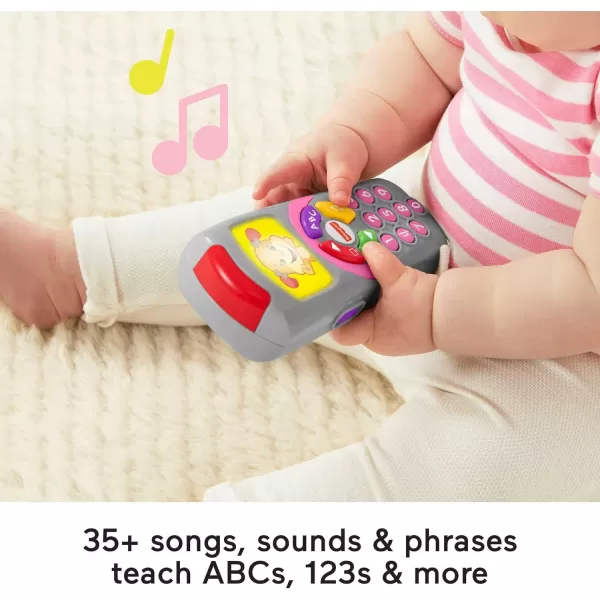 FisherPrice Baby Learning Toy Laugh ampamp Learn Puppys Remote Pretend TV Control with Music ampamp Lights for Developmental Play Infants Ages 6 MonthsSis Remote  Classic Version