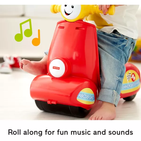 FisherPrice Baby Learning Toy Laugh ampamp Learn Smart Stages Scooter RideOn with Music for Developmental Play Toddlers Ages 1 Years