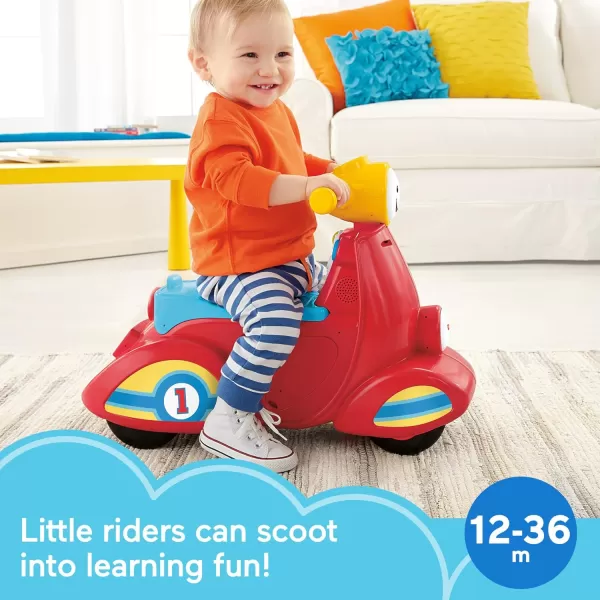 FisherPrice Baby Learning Toy Laugh ampamp Learn Smart Stages Scooter RideOn with Music for Developmental Play Toddlers Ages 1 Years