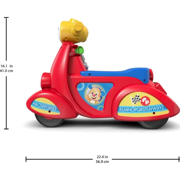 FisherPrice Baby Learning Toy Laugh ampamp Learn Smart Stages Scooter RideOn with Music for Developmental Play Toddlers Ages 1 Years