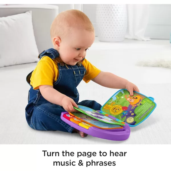 FisherPrice Baby Learning Toy Laugh ampamp Learn Storybook Rhymes Musical Book with Lights ampamp Sounds for Infants Ages 6 Months Amazon Exclusive