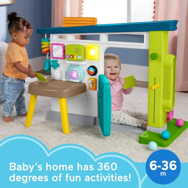 FisherPrice Baby Learning Toy Laugh ampamp Learn Ultimate Playhouse with Smart Stages ampamp 9 Pretend Play Accessories Infants ampamp Toddlers Ages 6 Months