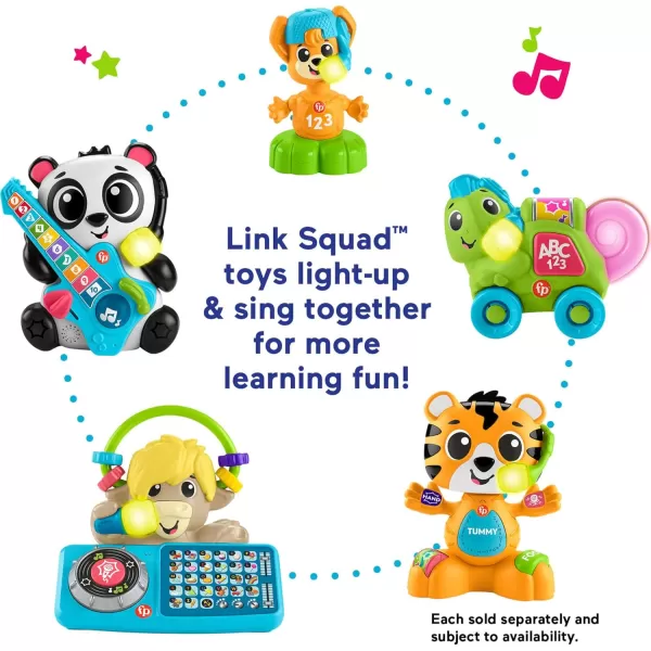 FisherPrice Baby Learning Toy Link Squad A to Z Yak with Interactive Music ampamp Lights for Ages 9 Months Compatible Only with Link Squad Items