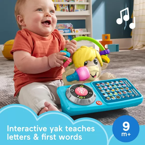 FisherPrice Baby Learning Toy Link Squad A to Z Yak with Interactive Music ampamp Lights for Ages 9 Months Compatible Only with Link Squad Items