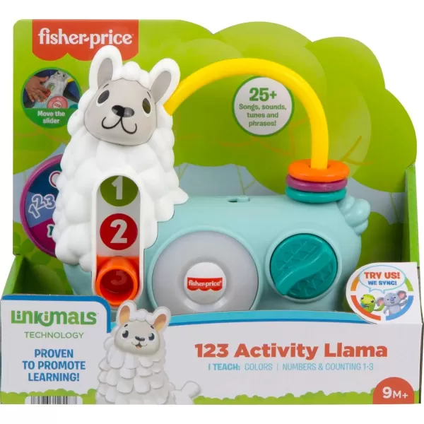FisherPrice Baby Learning Toy Linkimals 123 Activity Llama for Ages 9 Months Compatible Only with Linkimals Items