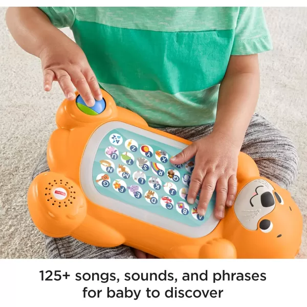 FisherPrice Baby Learning Toy Linkimals A to Z Otter with Music ampamp Lights for Infants Ages 9 Months Compatible Only with Linkimals Items