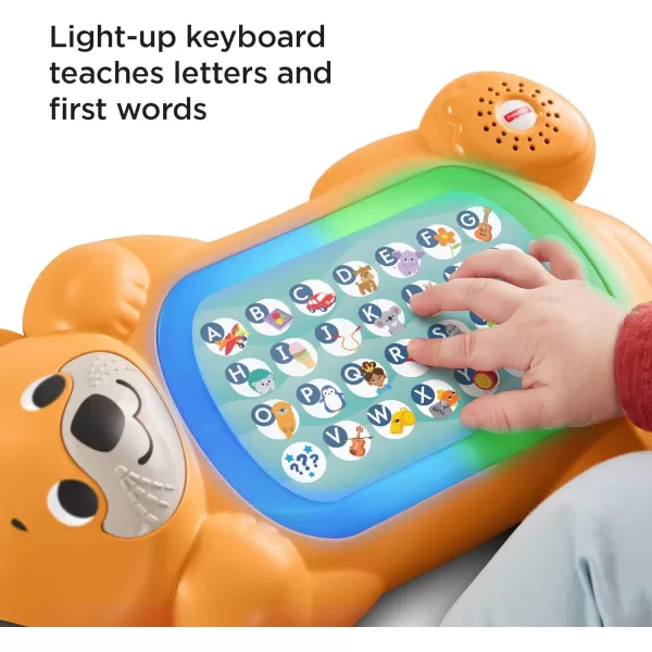 FisherPrice Baby Learning Toy Linkimals A to Z Otter with Music ampamp Lights for Infants Ages 9 Months Compatible Only with Linkimals Items