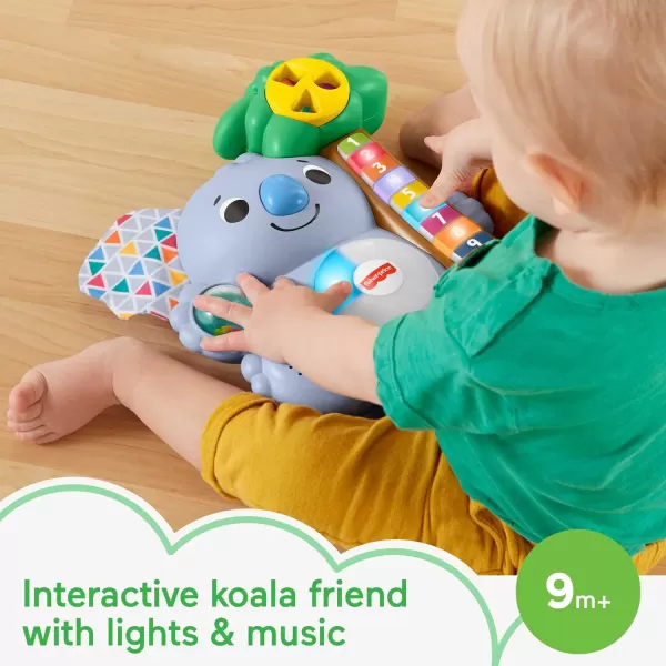 FisherPrice Baby Learning Toy Linkimals Counting Koala with Interactive Lights ampamp Music for Infants Ages 9 Months Compatible Only with Linkimals Items