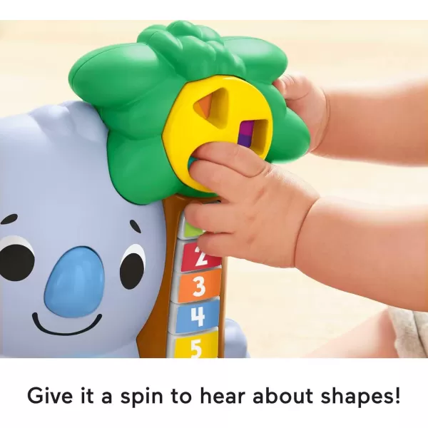 FisherPrice Baby Learning Toy Linkimals Counting Koala with Interactive Lights ampamp Music for Infants Ages 9 Months Compatible Only with Linkimals Items