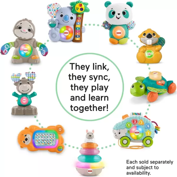 FisherPrice Baby Learning Toy Linkimals Counting Koala with Interactive Lights ampamp Music for Infants Ages 9 Months Compatible Only with Linkimals Items