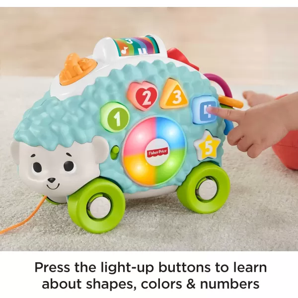 FisherPrice Baby Learning Toy Linkimals Happy Shapes Hedgehog for Ages 9 Months Compatible Only with Linkimals Items