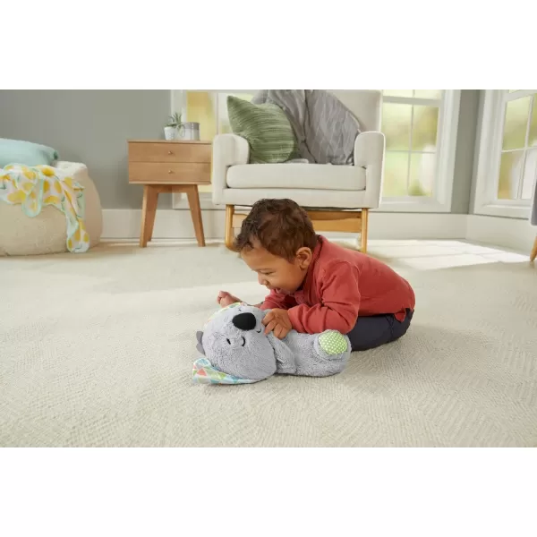 FisherPrice Baby Toy Calming Vibes Puppy Soother Plush Portable Sound Machine with Vibrations for Newborns 0 MonthsKoala Soother