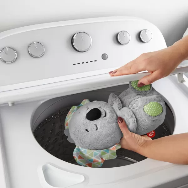 FisherPrice Baby Toy Calming Vibes Puppy Soother Plush Portable Sound Machine with Vibrations for Newborns 0 MonthsKoala Soother