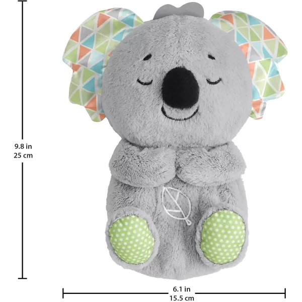 FisherPrice Baby Toy Calming Vibes Puppy Soother Plush Portable Sound Machine with Vibrations for Newborns 0 MonthsKoala Soother