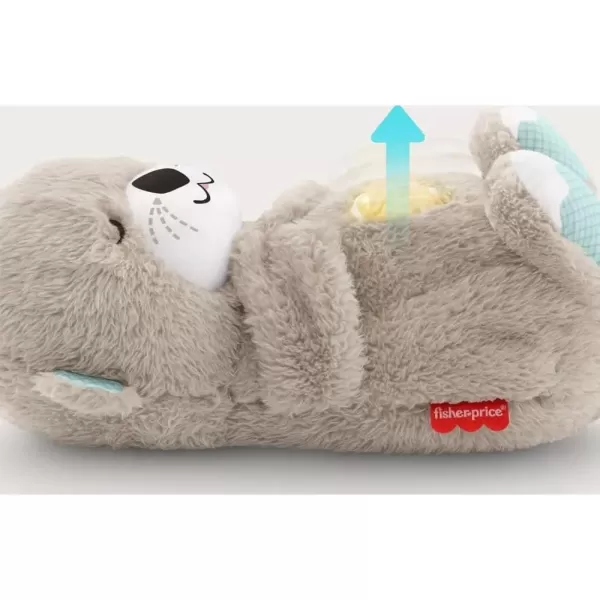 FisherPrice Baby Toy Calming Vibes Puppy Soother Plush Portable Sound Machine with Vibrations for Newborns 0 MonthsOtter Soother