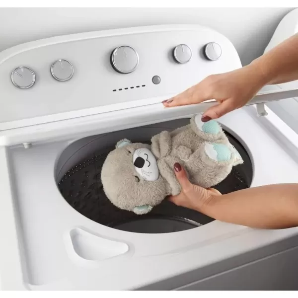 FisherPrice Baby Toy Calming Vibes Puppy Soother Plush Portable Sound Machine with Vibrations for Newborns 0 MonthsOtter Soother