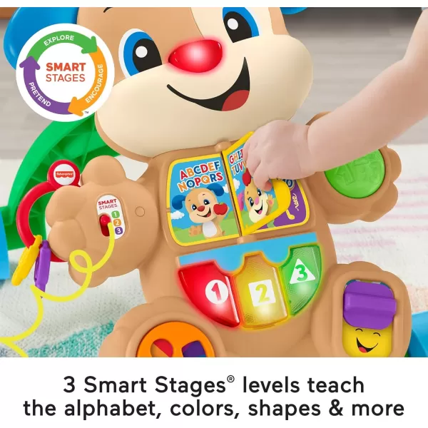FisherPrice Baby Toy Laugh ampamp Learn Smart Stages Learn with Sis Walker with Music Lights ampamp Activities for Infants Ages 6 MonthsPuppy Walker