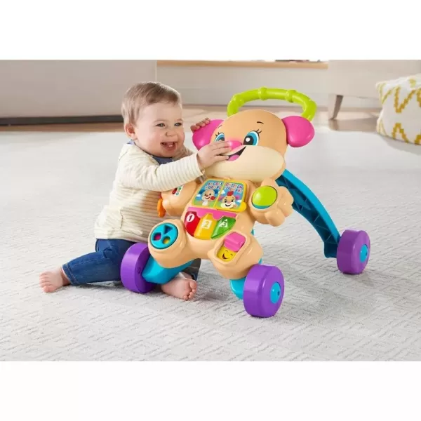 FisherPrice Baby Toy Laugh ampamp Learn Smart Stages Learn with Sis Walker with Music Lights ampamp Activities for Infants Ages 6 MonthsSis Walker