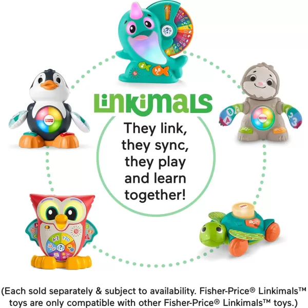 FisherPrice Baby Toy Linkimals SittoCrawl Sea Turtle for Ages 9 Months Compatible Only with Linkimals Items