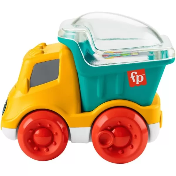 FisherPrice Baby Toy Poppity Pop Dump Truck PushAlong Vehicle with Fine Motor Activities For Infants Ages 6 MonthsDump Truck