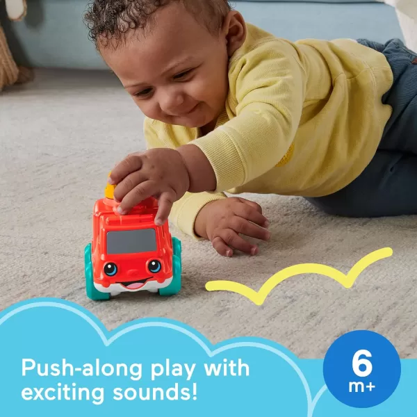 FisherPrice Baby Toy Poppity Pop Dump Truck PushAlong Vehicle with Fine Motor Activities For Infants Ages 6 MonthsFire Truck