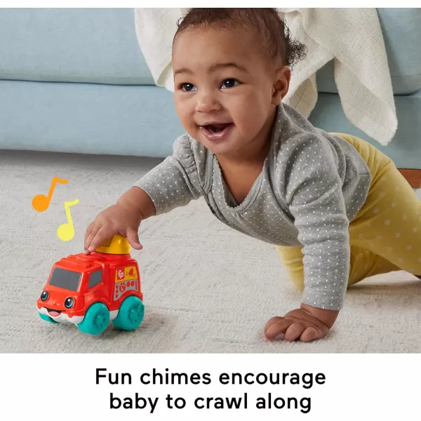 FisherPrice Baby Toy Poppity Pop Dump Truck PushAlong Vehicle with Fine Motor Activities For Infants Ages 6 MonthsFire Truck