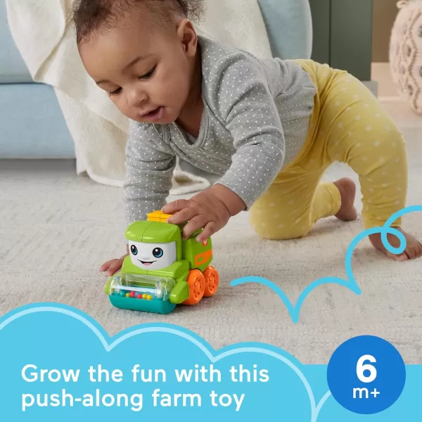 FisherPrice Baby Toy Poppity Pop Dump Truck PushAlong Vehicle with Fine Motor Activities For Infants Ages 6 MonthsTractor