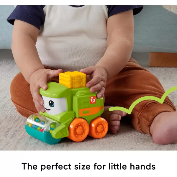 FisherPrice Baby Toy Poppity Pop Dump Truck PushAlong Vehicle with Fine Motor Activities For Infants Ages 6 MonthsTractor