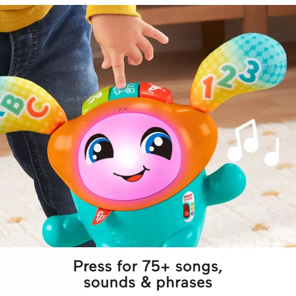 FisherPrice Baby ampamp Toddler Learning Toy DJ Bouncin Beats with Music Lights ampamp Bouncing Action for Ages 9 MonthsBlue