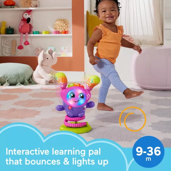 FisherPrice Baby ampamp Toddler Learning Toy DJ Bouncin Star with Music Lights ampamp Bouncing Action for Ages 6 Months