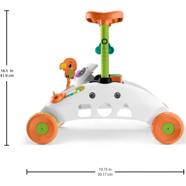 FisherPrice Baby ampamp Toddler Toy 2Sided Steady Speed Panda Walker with Smart Stages Learning ampamp Blocks for Ages 6 MonthsPanda Walker