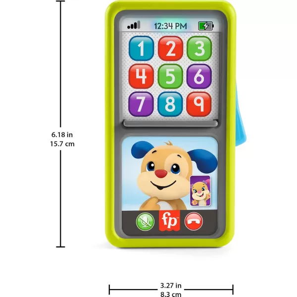 FisherPrice Baby ampamp Toddler Toy Laugh ampamp Learn 2in1 Slide to Learn Smartphone with Lights ampamp Music for Infants Ages 9 MonthsGreen