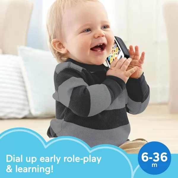 FisherPrice Baby ampamp Toddler Toy Laugh ampamp Learn 2in1 Slide to Learn Smartphone with Lights ampamp Music for Infants Ages 9 MonthsWhite