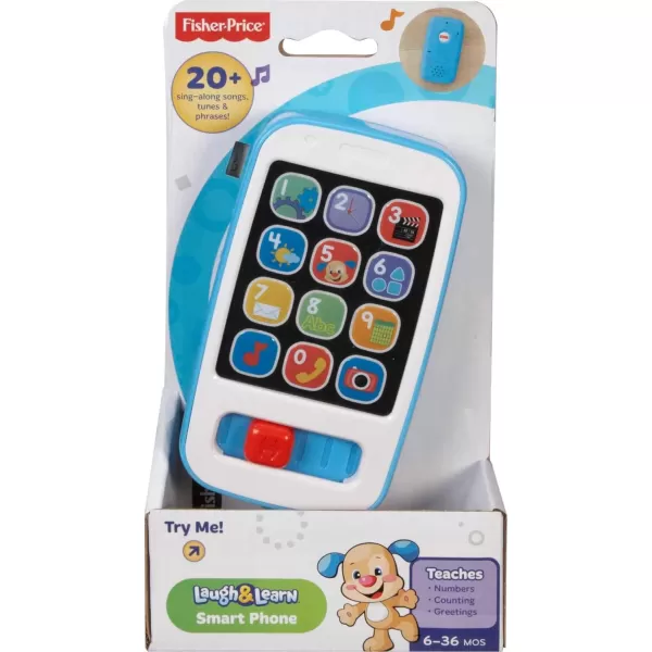 FisherPrice Baby ampamp Toddler Toy Laugh ampamp Learn 2in1 Slide to Learn Smartphone with Lights ampamp Music for Infants Ages 9 MonthsWhite