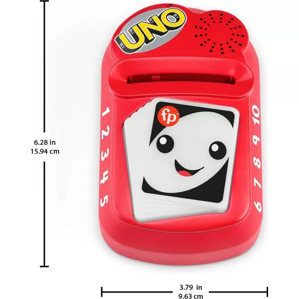 FisherPrice Baby ampamp Toddler Toy Laugh ampamp Learn Counting and Colors UNO with Educational Music ampamp Lights for Infants Ages 6 Months