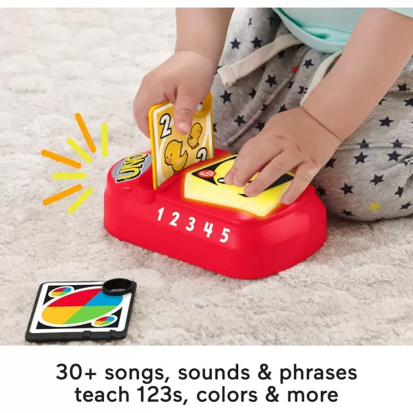 FisherPrice Baby ampamp Toddler Toy Laugh ampamp Learn Counting and Colors UNO with Educational Music ampamp Lights for Infants Ages 6 Months