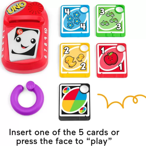 FisherPrice Baby ampamp Toddler Toy Laugh ampamp Learn Counting and Colors UNO with Educational Music ampamp Lights for Infants Ages 6 Months