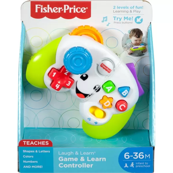 FisherPrice Baby ampamp Toddler Toy Laugh ampamp Learn Game ampamp Learn Controller with Music ampamp Lights for Early Pretend Play Infants Ages 6 MonthsClassic