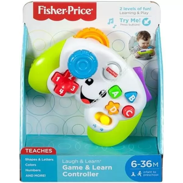 FisherPrice Baby ampamp Toddler Toy Laugh ampamp Learn Game ampamp Learn Controller with Music ampamp Lights for Early Pretend Play Infants Ages 6 MonthsRefresh