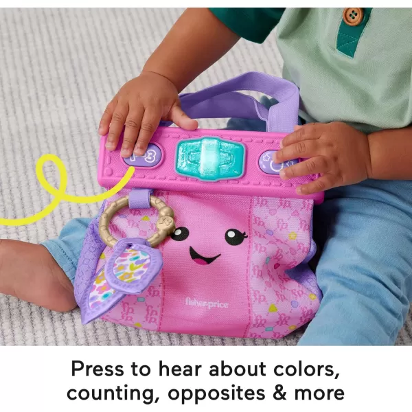FisherPrice Baby ampamp Toddler Toy Laugh ampamp Learn Going Places Learning Purse Interactive Bag ampamp 4 Accessories for Ages 6 MonthsStandard