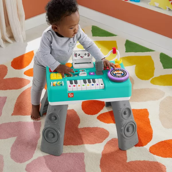 FisherPrice Baby ampamp Toddler Toy Laugh ampamp Learn Mix ampamp Learn DJ Table Musical Activity Center with Lights ampamp Sounds for Infants Ages 6 MonthsPolish