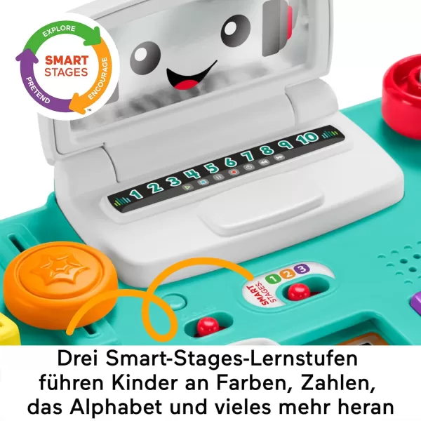 FisherPrice Baby ampamp Toddler Toy Laugh ampamp Learn Mix ampamp Learn DJ Table Musical Activity Center with Lights ampamp Sounds for Infants Ages 6 MonthsGerman and multilingual