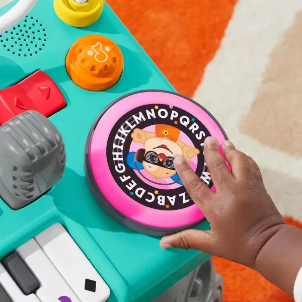 FisherPrice Baby ampamp Toddler Toy Laugh ampamp Learn Mix ampamp Learn DJ Table Musical Activity Center with Lights ampamp Sounds for Infants Ages 6 MonthsFrench