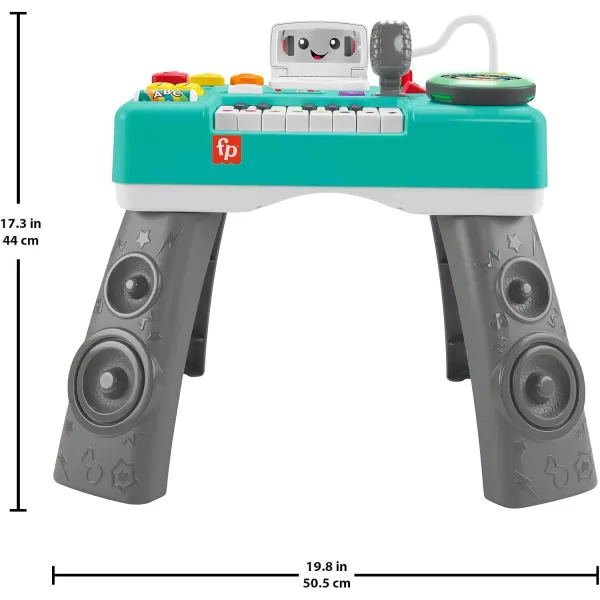 FisherPrice Baby ampamp Toddler Toy Laugh ampamp Learn Mix ampamp Learn DJ Table Musical Activity Center with Lights ampamp Sounds for Infants Ages 6 MonthsLanguages Latin  English