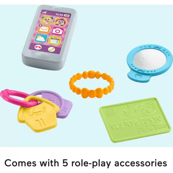 FisherPrice Baby ampamp Toddler Toy Laugh ampamp Learn My Smart Purse with Lights ampamp Smart Stages Learning Songs for Infants Ages 6 Months