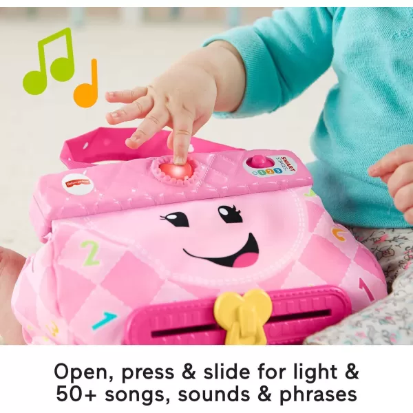 FisherPrice Baby ampamp Toddler Toy Laugh ampamp Learn My Smart Purse with Lights ampamp Smart Stages Learning Songs for Infants Ages 6 Months
