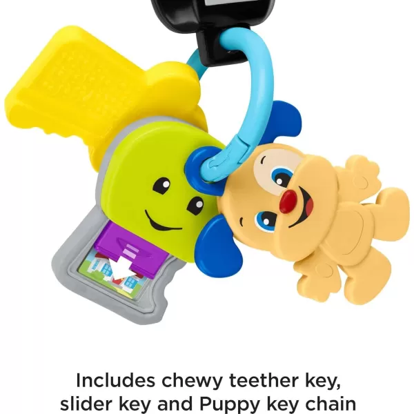 FisherPrice Baby ampamp Toddler Toy Laugh ampamp Learn Play ampamp Go Keys with Lights ampamp Music for Pretend Play Infants Ages 6 Months