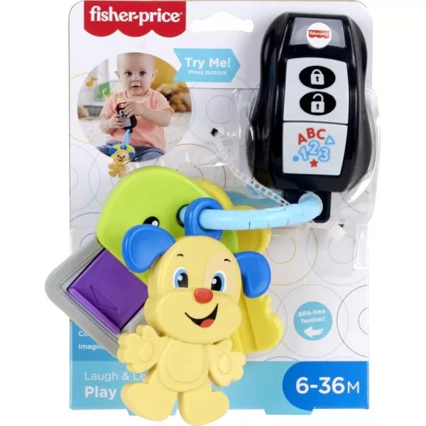 FisherPrice Baby ampamp Toddler Toy Laugh ampamp Learn Play ampamp Go Keys with Lights ampamp Music for Pretend Play Infants Ages 6 Months